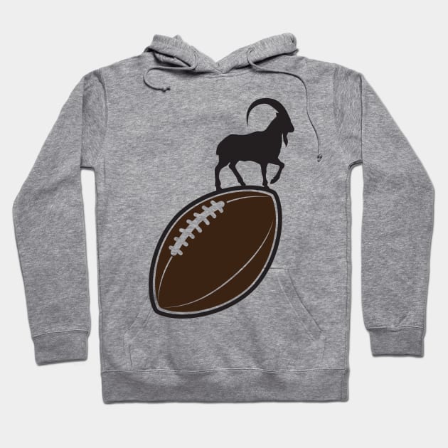 GOAT of Football Hoodie by justSVGs